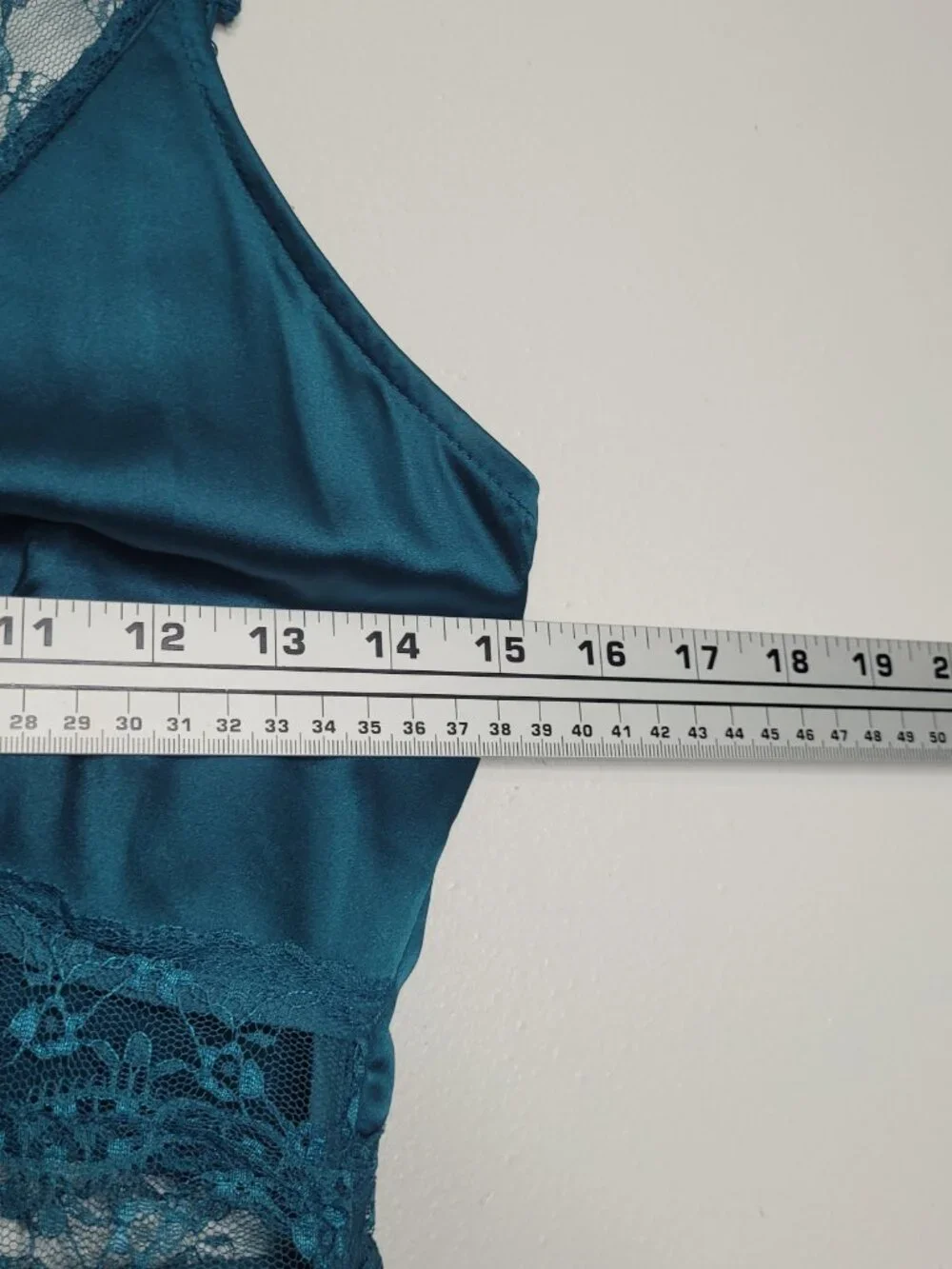 Never Fully Dressed teal lace cut out slip maxi dress size 4
